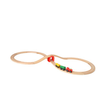 Wooden train set, 20 pc.