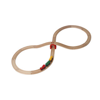 Wooden train set, 20 pc.