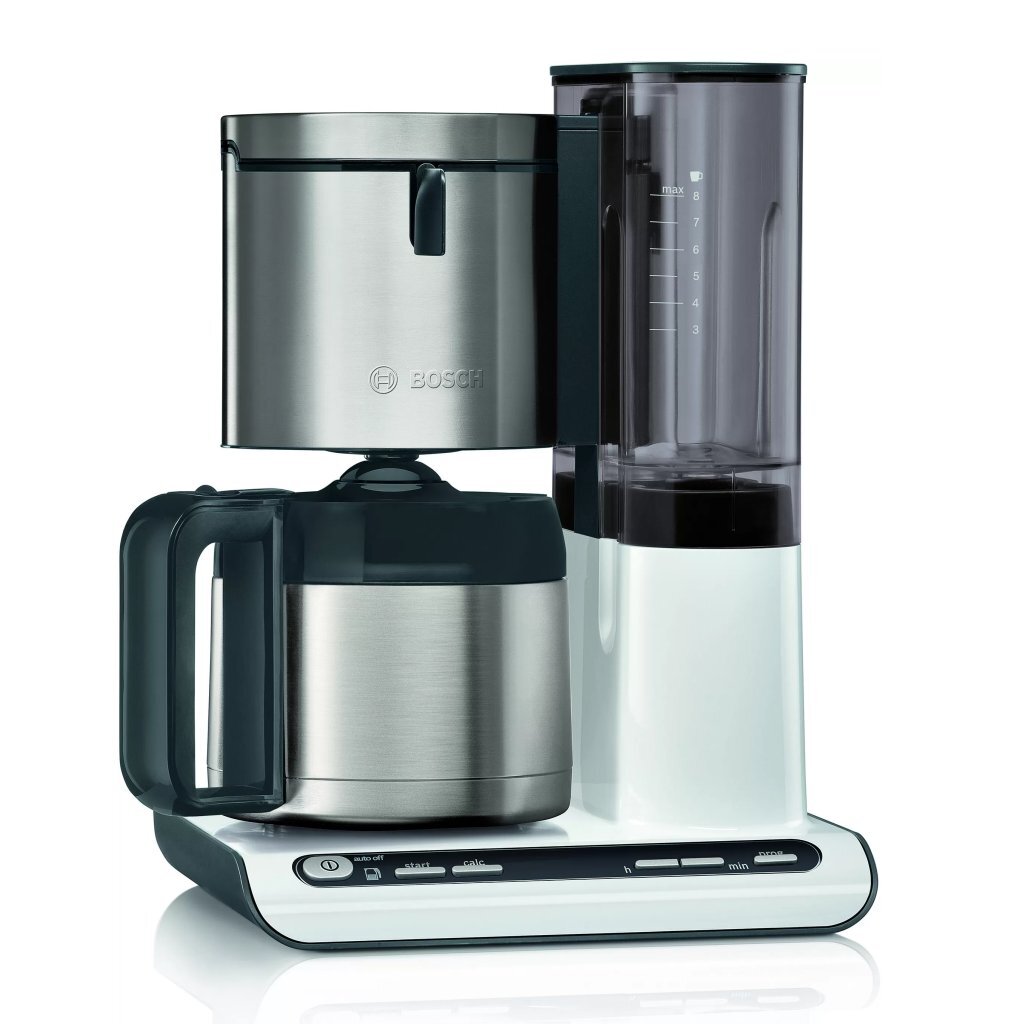 Bosch TKA8A681 Style Coffee Machine Edelstahl Weiß weiß