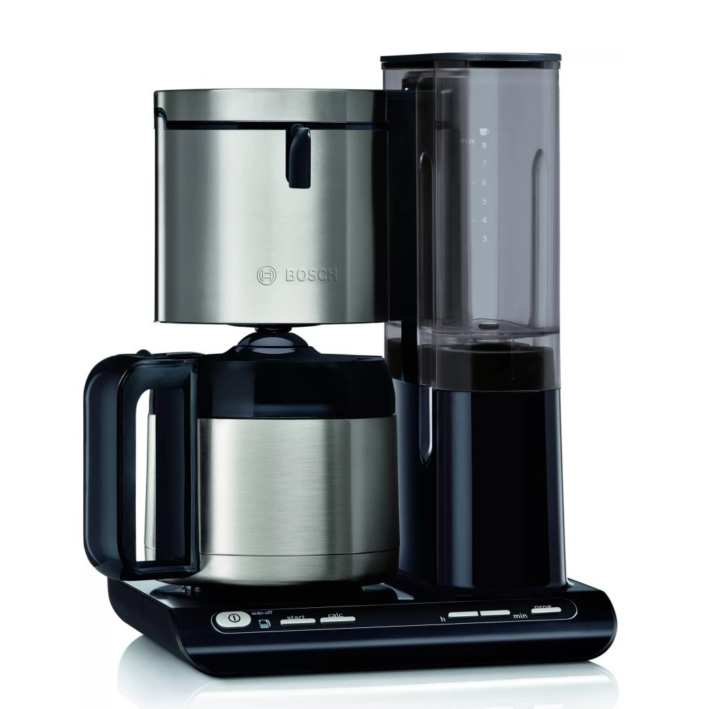 Bosch TKA8A683 Styline CoffeeMaker + Thermoskan de acero inoxidable negro