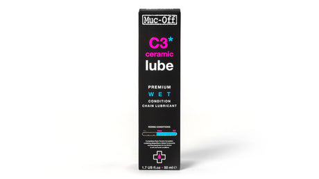 Muc-Off Muc Off C3 Keramik-Nassschmiermittel, 50-ml-Flasche, Kettenschmiermittel für nasse Bedingungen