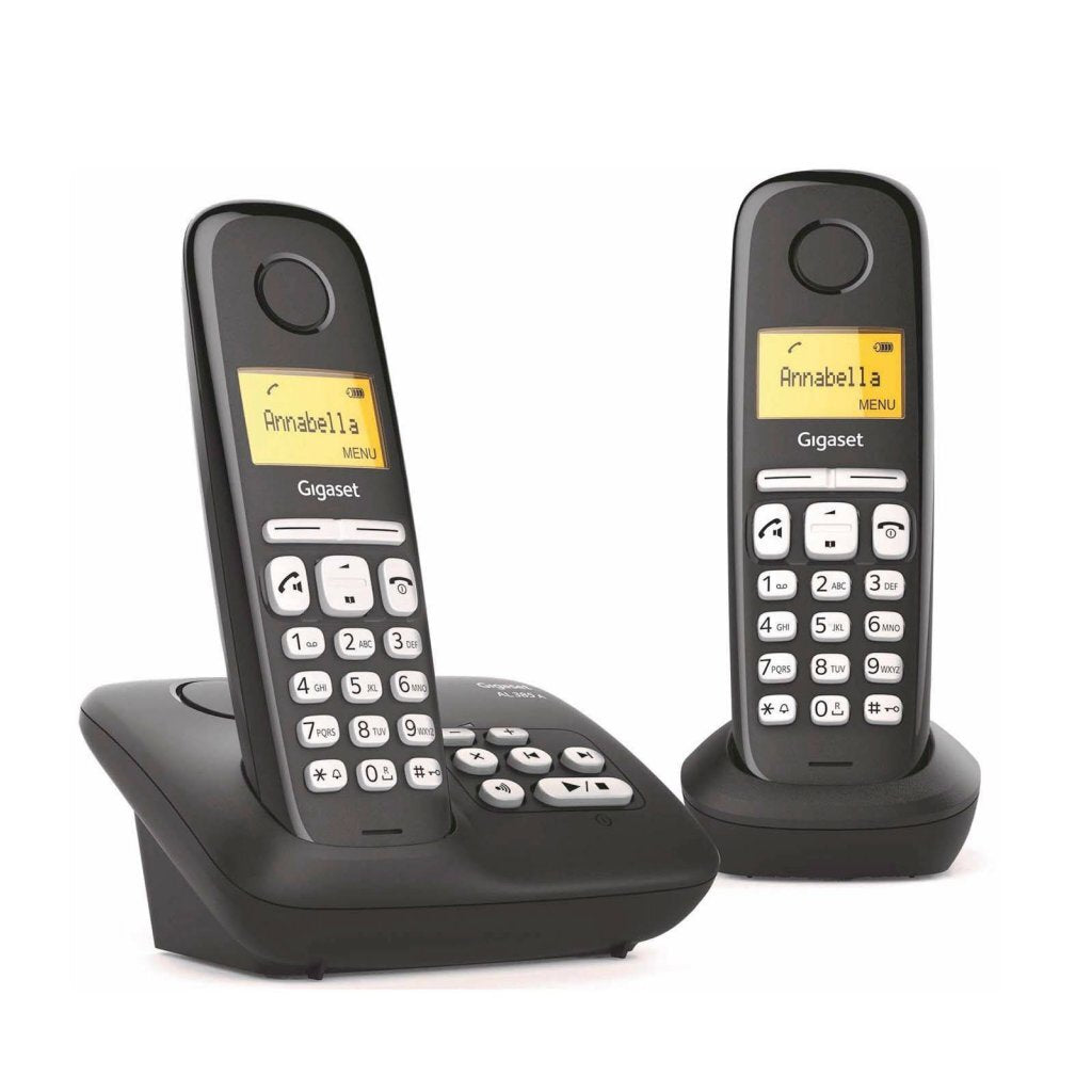 Gigaset AL385A Duo Telefon + Odzivni stroj Black