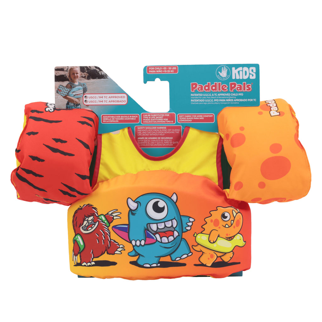 Paddle Pal Swimming Vest Monsters, 3-6 years old