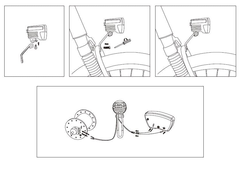 Forlygter dynamo sensor 30 lux