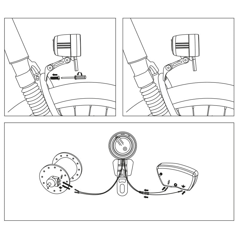 Scheinwerfer Dynamo Max+ Sensor 100 Lux