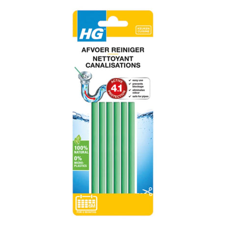 HG drain unblocker sticks card of 6