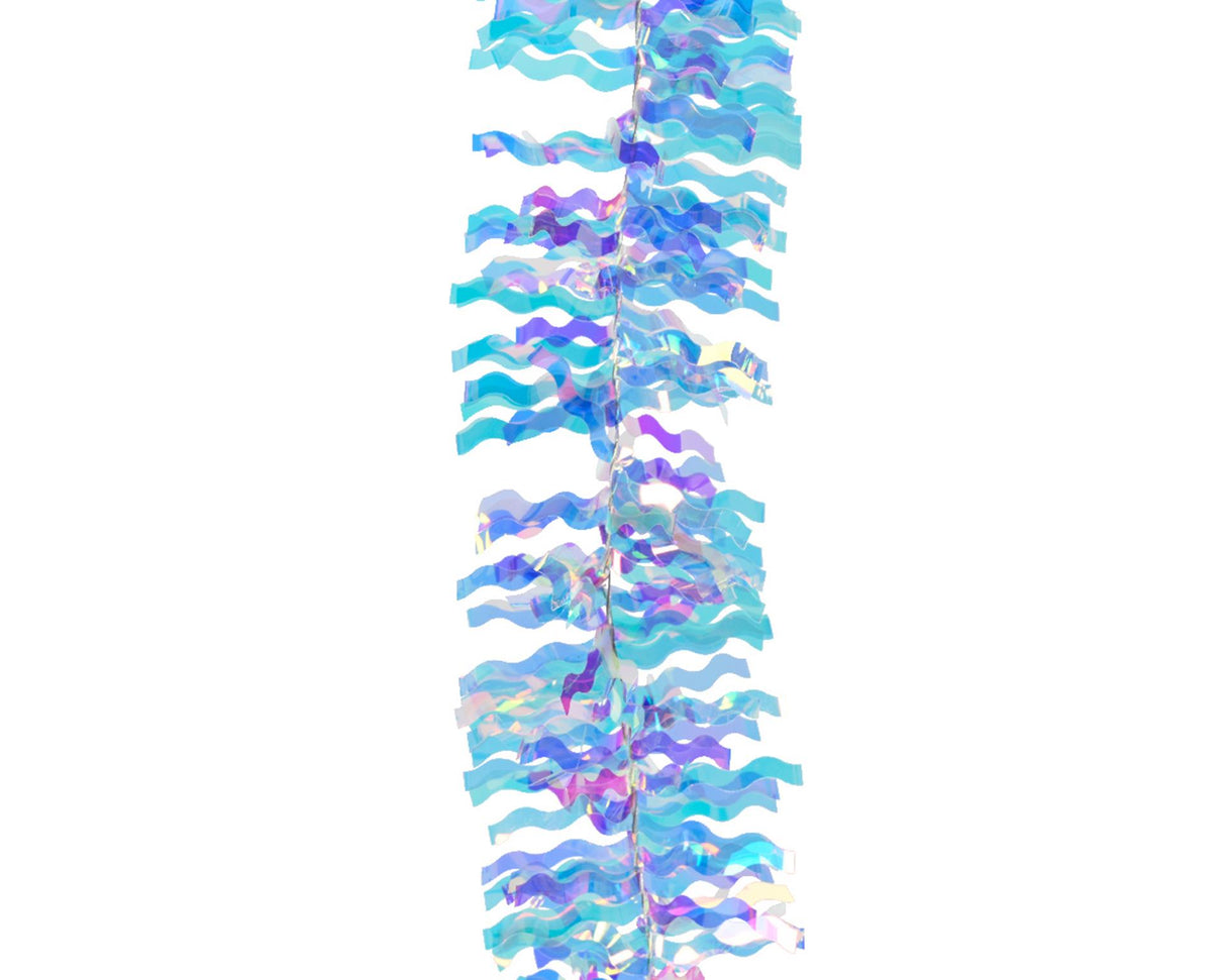Decoris lametta krans iriserende 270cm
