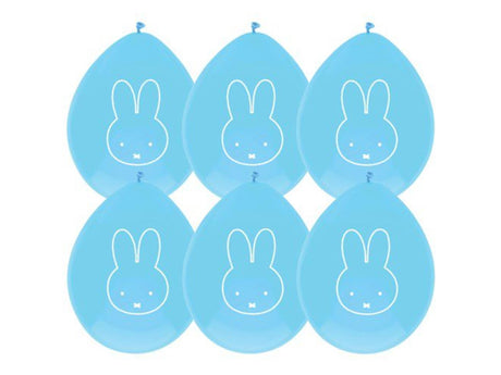 Haza balloner Miffy blå, 6 stk.
