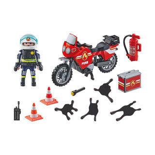 Playmobil 71466 akčných hrdinov hasičský zbor na mieste nehody