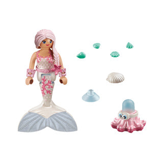 Playmobil 71477 speisialta móide mermaid le squirting ochtapas | 2 ríomhaire
