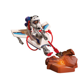 Playmobil Space ESA Space Glider | Astronaut - Fliegend Gefier mat Schéissfunktioun a Grëffarm | Weltraumfuerschung an der Crèche | qualitativ héichwäerteg Spillsaach | Spaass fir Kanner ab 4 Joer | 72013