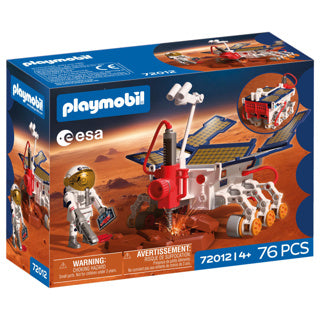Playmobil Space ESA Mars Exploration Rover | Astronaut - Handy Rover mat Bueraarbechten Solarpanneauen | qualitativ héichwäerteg Raumspiller fir Kanner vu 4 Joer a méi | 72012