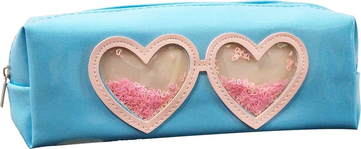 Jim jam pencil case hearts pen case 1 compartment with 1 zipper