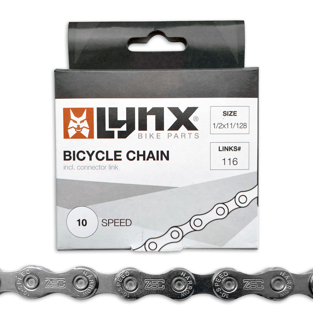 Lynx 10 -hastighet cykelkedja 1 2 x 11 128 - 116 länkar