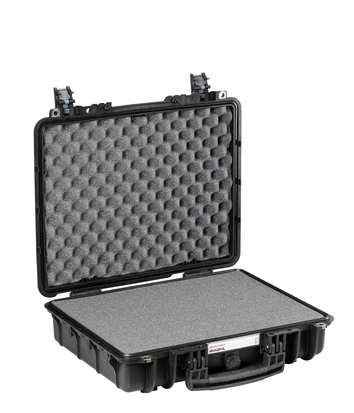 Explorer Cases 4412HL Black Suitcase with Pluck Foam