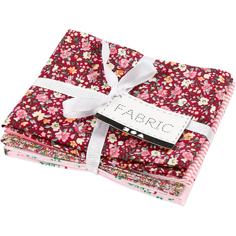 Creative Company patchwork fabric pink 45x55cm, 4pcs.