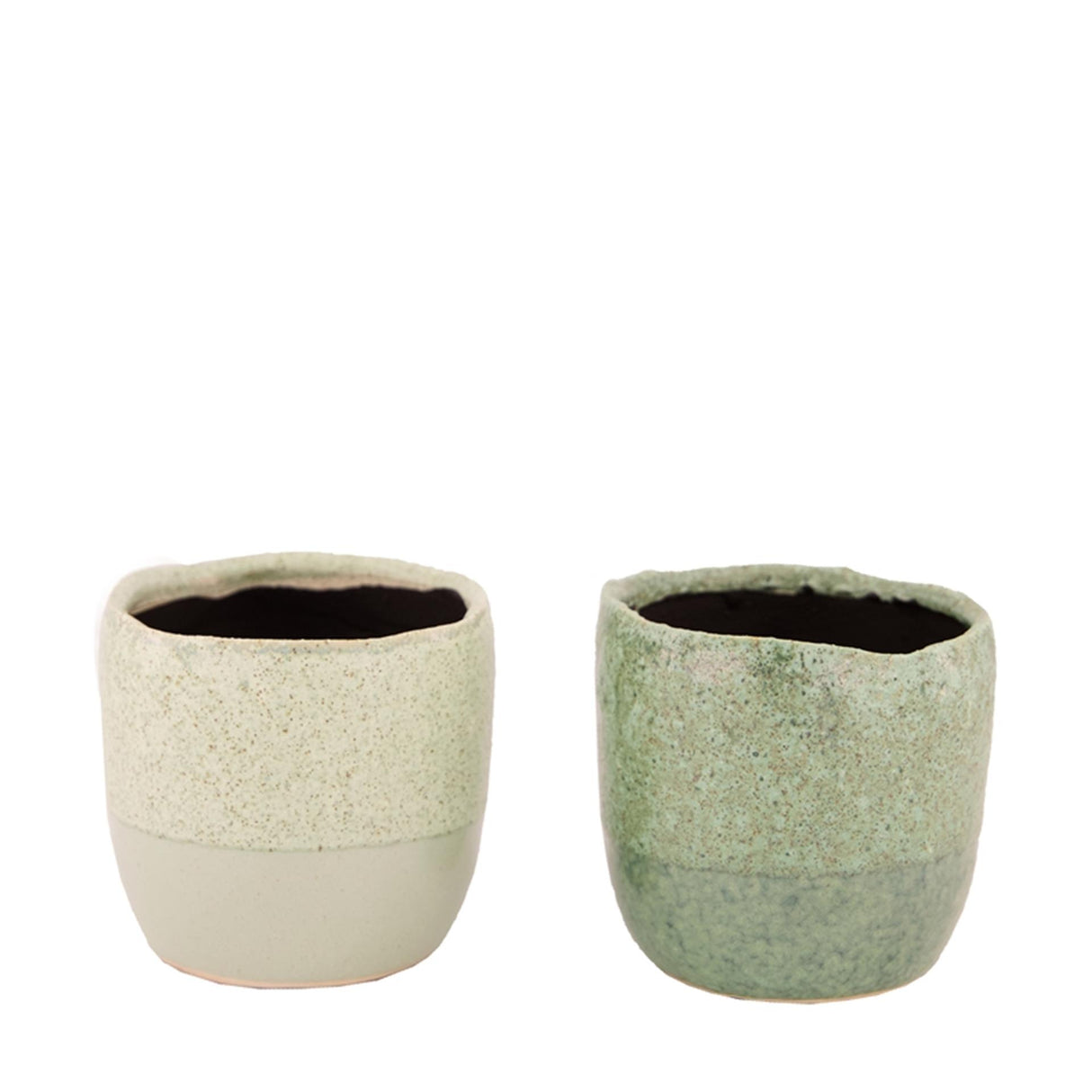 Natural collections flower pot ceramic ø10x10cm