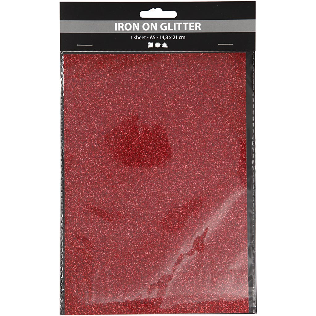 Creativ Firma https: www.cchobby.nl Eisenfolie-a5-Blatt-148x210-mm-glitter-rout-1-Blatt
