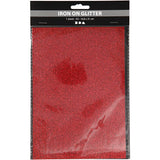 Creativ Firma https: www.cchobby.nl Eisenfolie-a5-Blatt-148x210-mm-glitter-rout-1-Blatt
