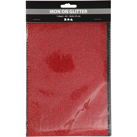 Creativ company https: www.cchobby.nl iron-on foil-a5-sheet-148x210-mm-glitter-red-1-sheet