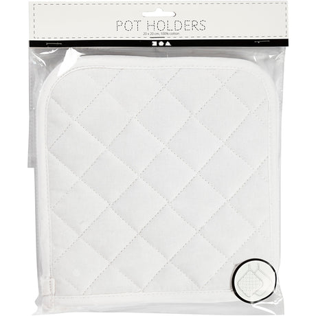 Creativ kompanija https: www.cchobby.nl potholders-size-20x20-cm-145-gr-white-1-pair