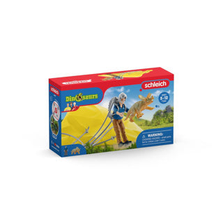 Schleich dinosaurus - dino parašutistická záchranná čata - detské hračky pre chlapcov a dievčatá - od 4 do 12 rokov 41471