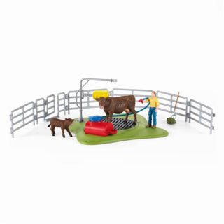 Schleich Farm World - Cow Wash Station Playset (42529)