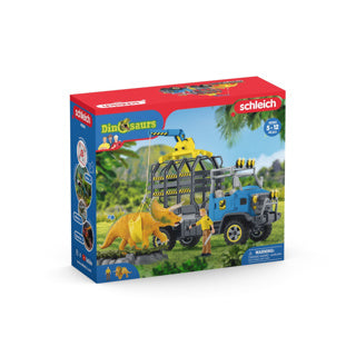 Dinozaver Schleich - misija dinozaver tovornjak - dino igrače - otroške igrače za fantke in punčke - 4 do 12 let 42565