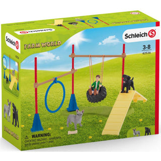 Farmářský svět Schleich - zábava pro psy - sada figurek - dětské hračky pro kluky a holky - 3 až 8 let - 18 dílů