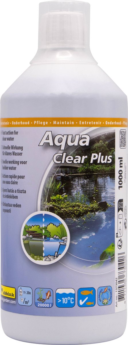 Ubbink - pond water treatment agent - aqua clear plus 1000ml - water maintenance