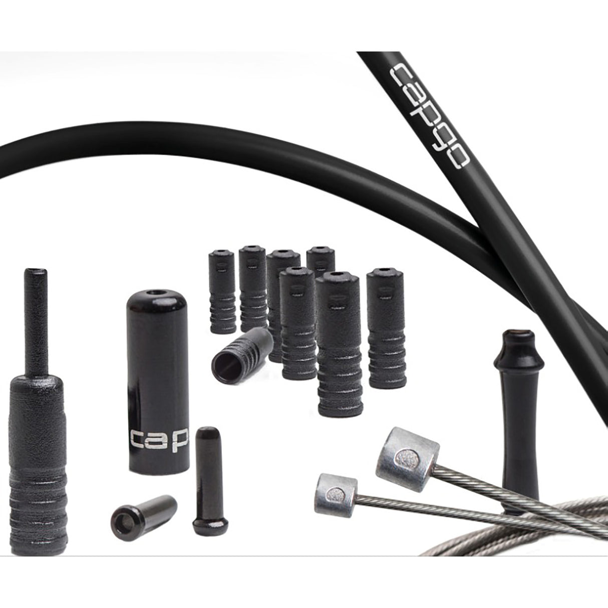 Capgo cable set complete for shifting and braking for Shimano and SRAM