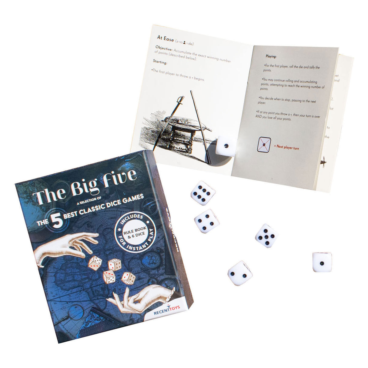 Recent toys the big five classic dice games