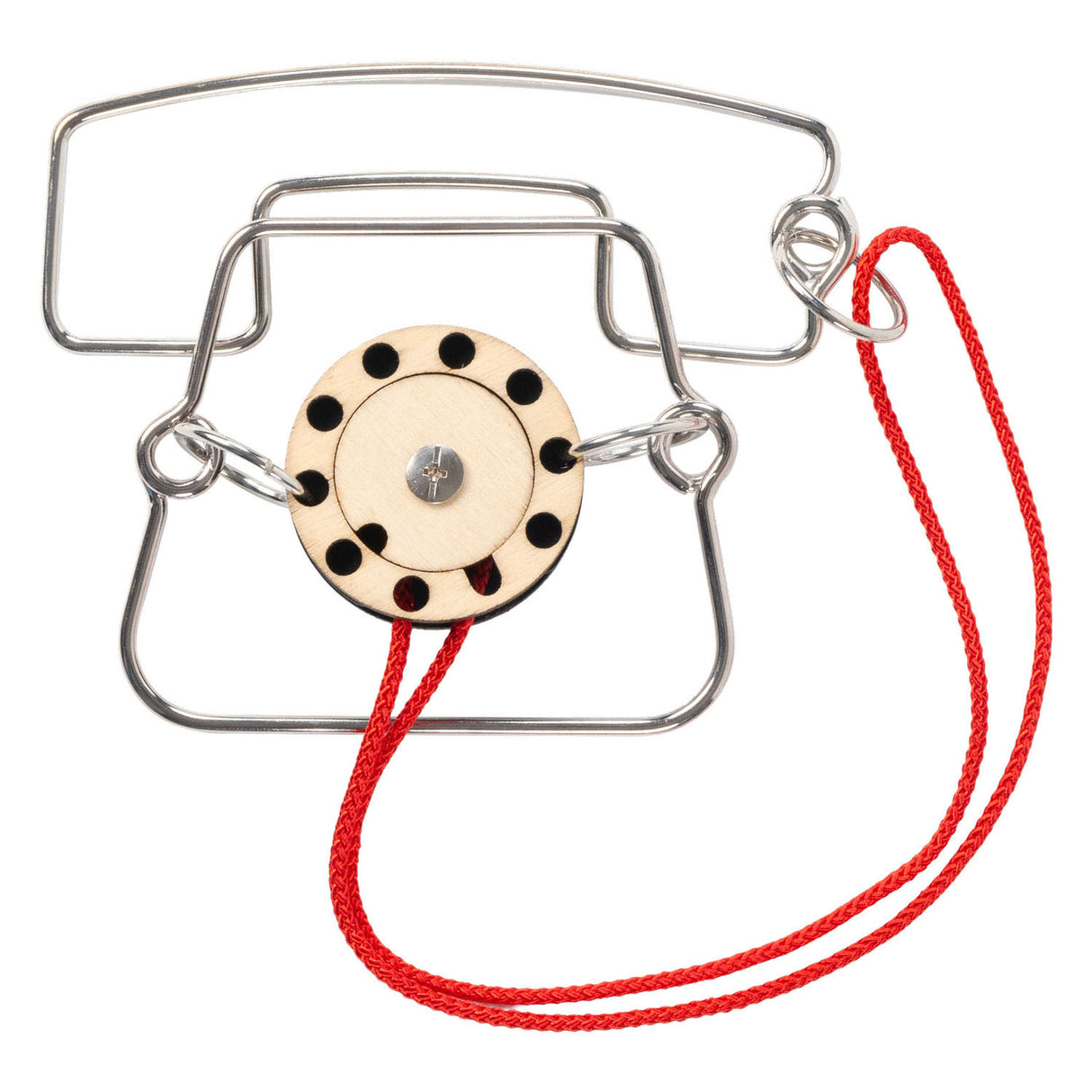 Nedávné hračky kovový telefon hlavolam