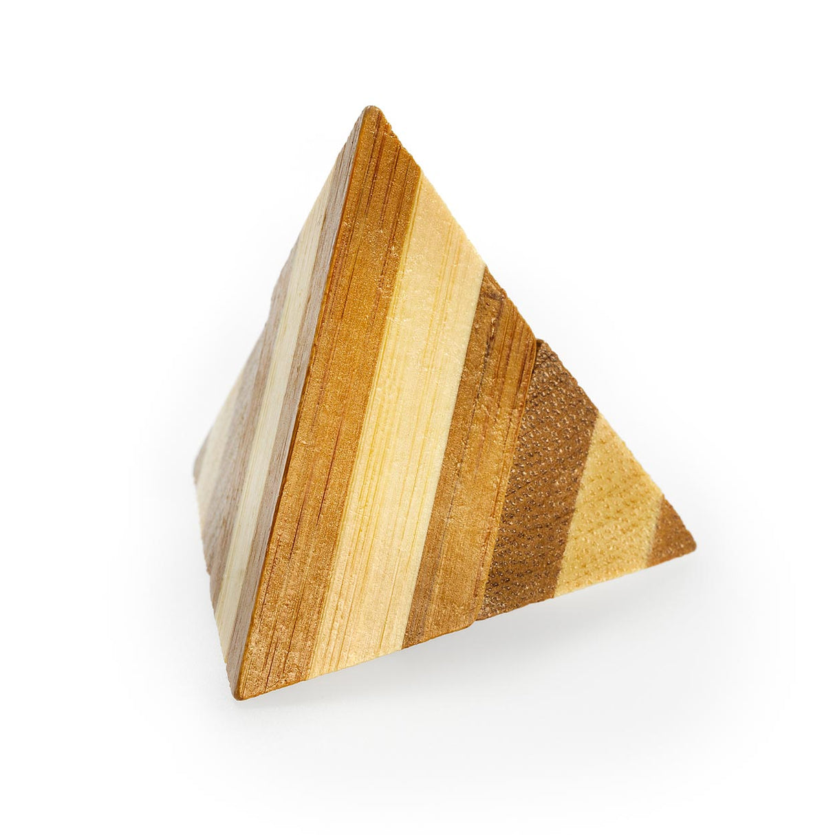 Eureka 3d Bamboo Brain Puzzle Pyramid *