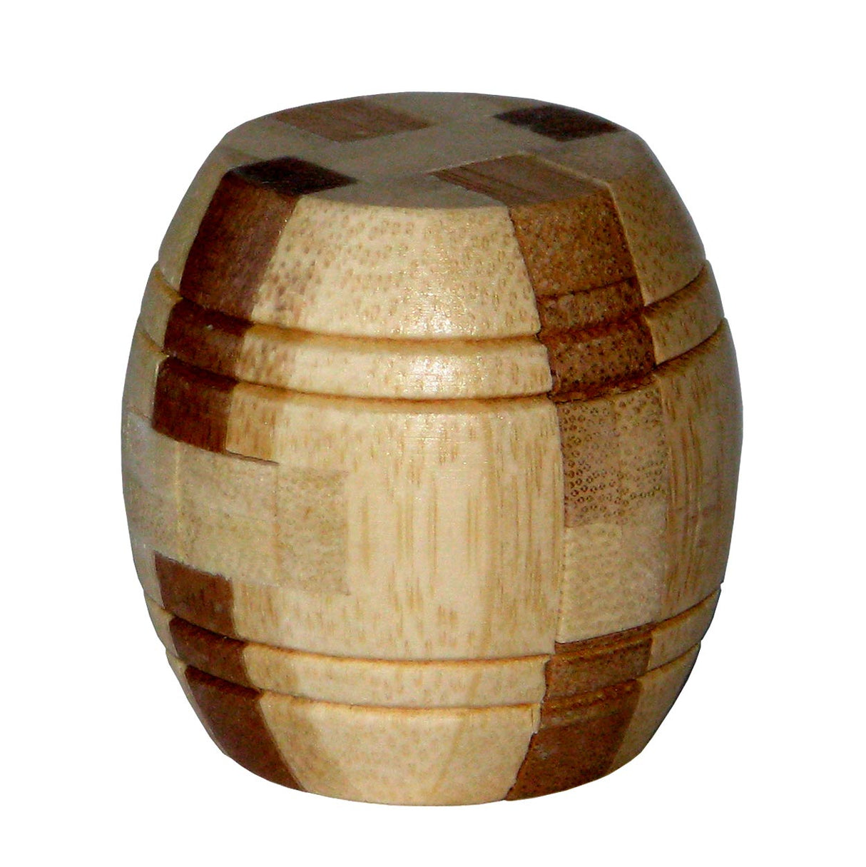 Eureka 3d Bamboo Brain Puzzle Barrel ***