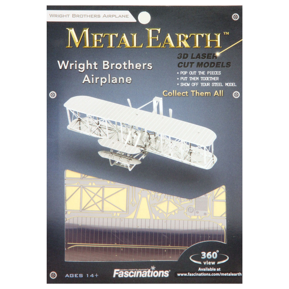 Letalo Eureka Metal Earth Wright Brothers