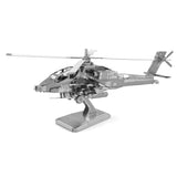 Eureka Metal Earth Ah-64 Apache Silver Edition