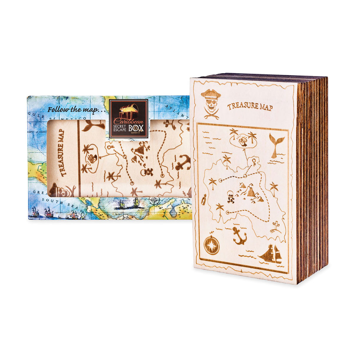 Eureka Brein Puzzle Wooden Escape Box Caraibi ***