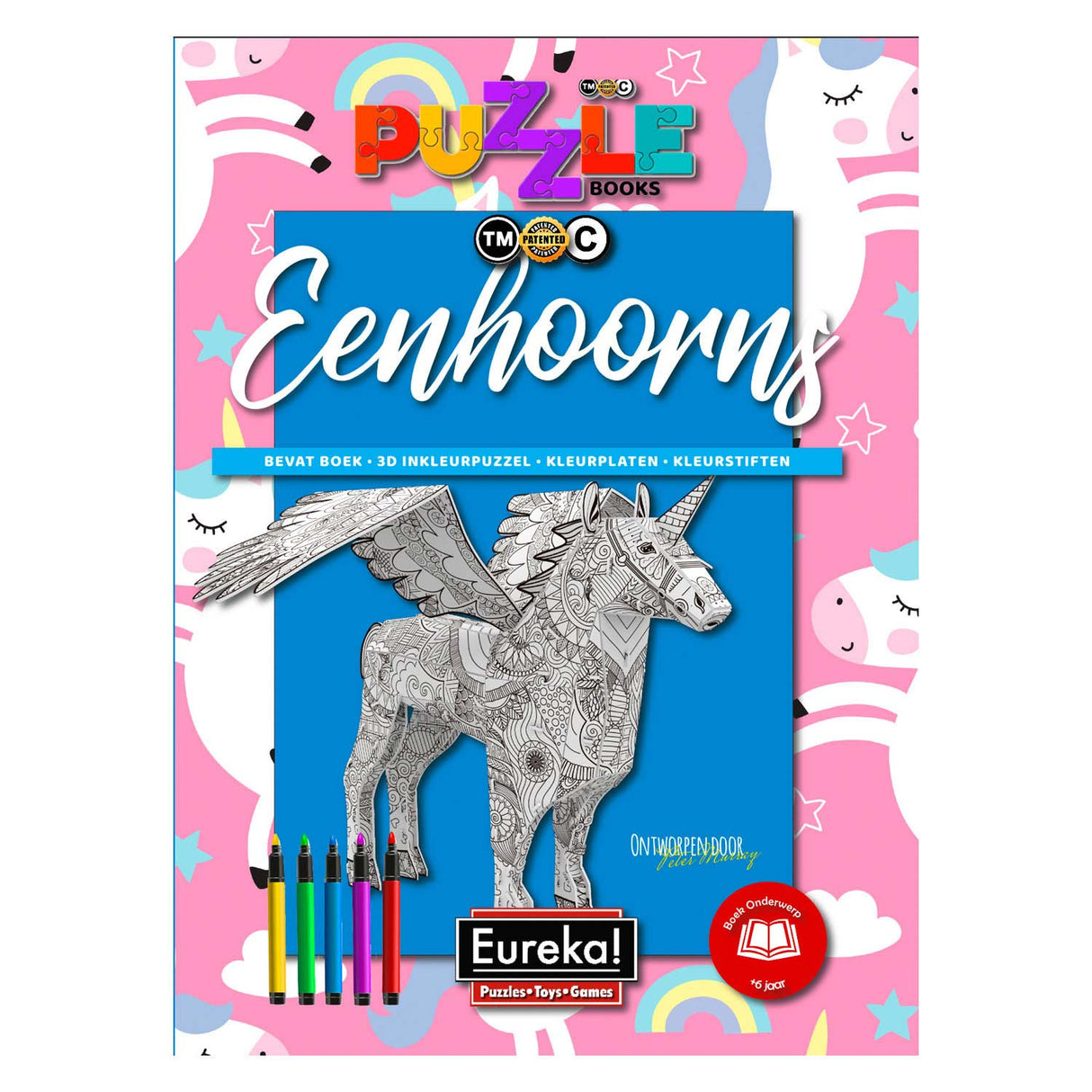 Eureka 3D Puzzle Bicher Unicorns