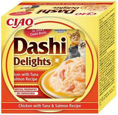 Inaba Dashi Delightts Chicken with Tuna Salmon Recipe