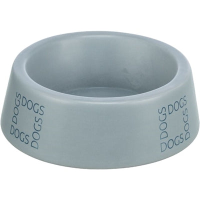 Trixie Food Bowl bebiendo perros perros cerámica gris azul