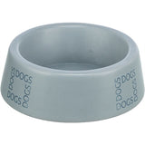 Trixie Food Bowl trinken Mülleimer Hunde Hunde Keramikgrau Blau