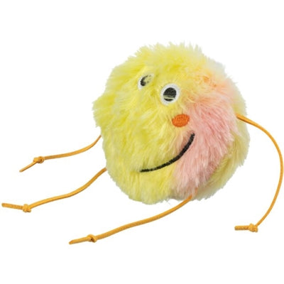 Trixie Monster pluche met catnip oranje geel