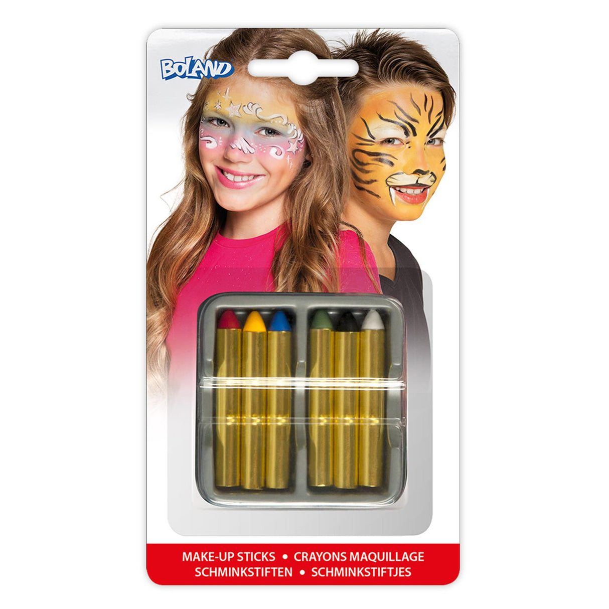Boland set of 6 face paint sticks 6 colours