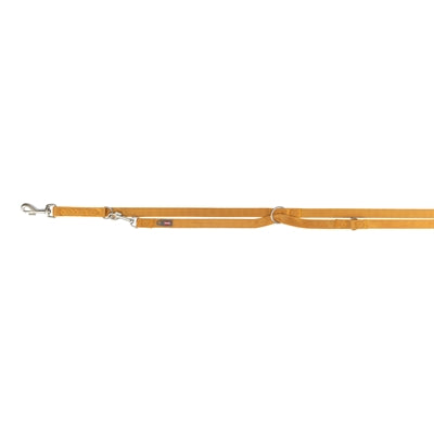 Trixie dog leash premium adjustable curry yellow