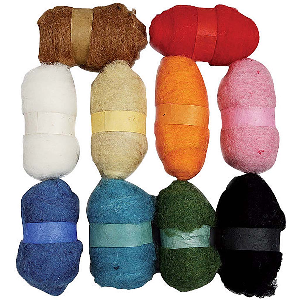Creative company carded wool, 10x25gr