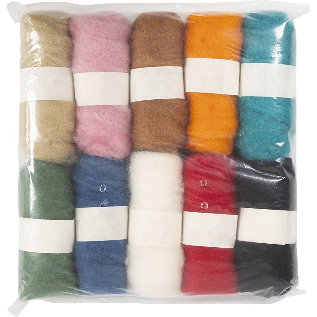 Creative company carded wool, 10x25gr