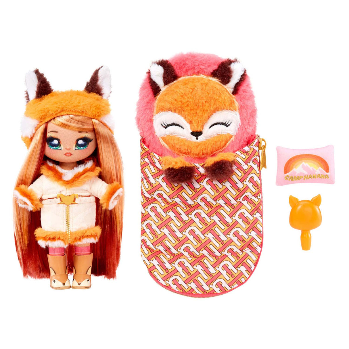 MGA Entertainment After! Po! Po! Presenečena lutka za kampiranje Sierra Foxtail