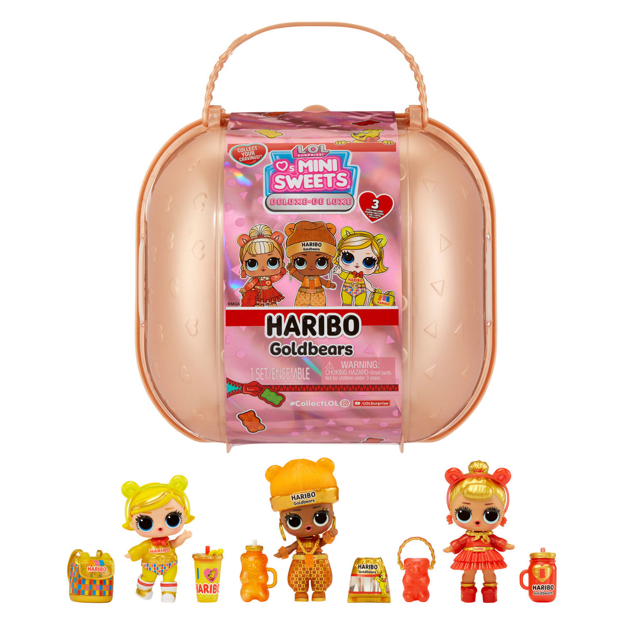 L.O.L. Overraskelse elsker mini pop slik x haribo deluxegoldbears