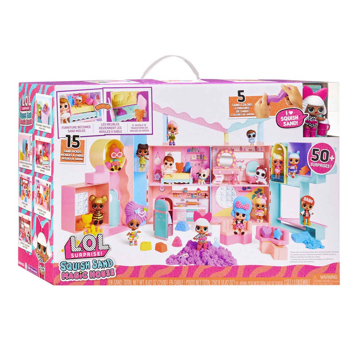 L.O.L. Presenečenje Squish Sand Magic House Speelset